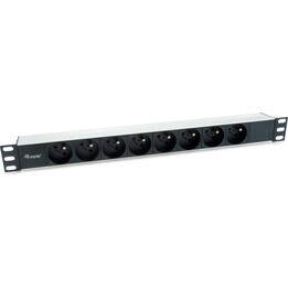 Equip 8xschuko 1,8 m Rack 1u Nero Striscia di alimentazione