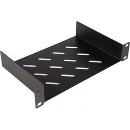 Equip Fixed Shelf 10" For Server Cabinets. 1u 15cm Black