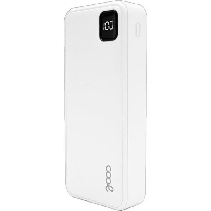 Cool batterie externe universelle 22,5 W 20 000 mAh USB-C / Lightning blanche