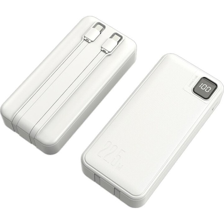 Cool batterie externe universelle 22,5 W 20 000 mAh USB-C / Lightning blanche