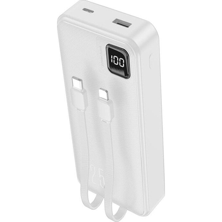 Cool batterie externe universelle 22,5 W 20 000 mAh USB-C / Lightning blanche