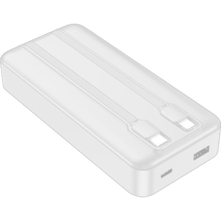 Cool batterie externe universelle 22,5 W 20 000 mAh USB-C / Lightning blanche