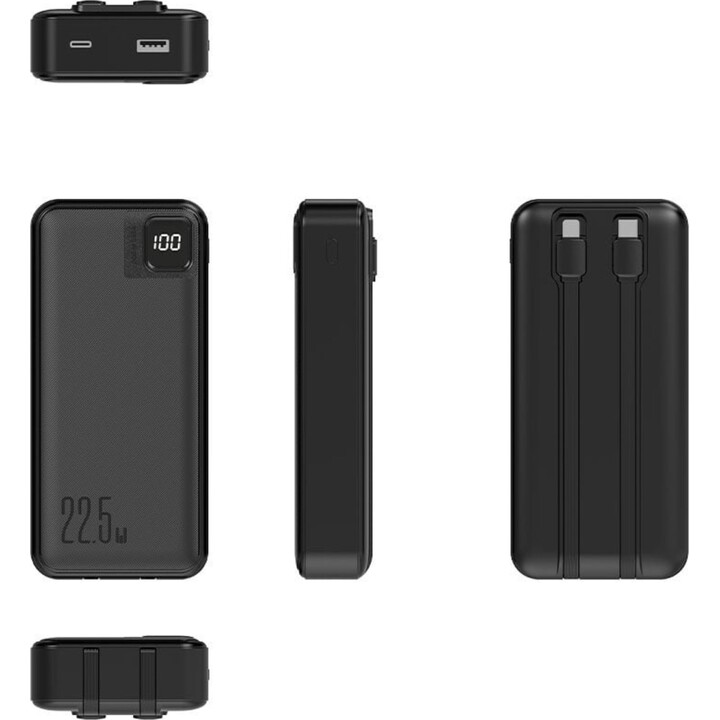 Cool Batteria esterna universale Power Bank 22.5W 20.000 mAh USB-C / Lightning nera
