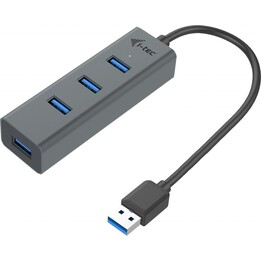 D I-TEC USB 3.0 Metall-Hub mit 4 Anschlüssen