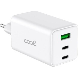 Cargador de red COOL GaN 100W de 3 puertos: 2x USB-C + 1x USB, carga ultrarrápida