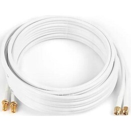 Accessori per antenne Poynting Cavo A-CAB-144 5 m a coppie doppie HDF195 da SMA (M) a SMA (F) rivestito in oro bianco