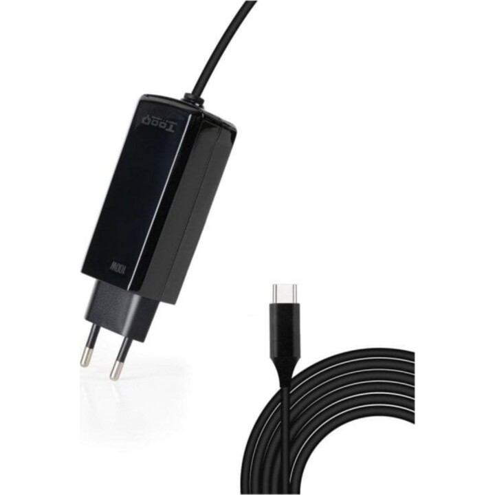 TooQ TQLC-USBCGAN100PD-C Caricatore USB-C GaN 100 W 1 porta di alimentazione 1,8 m Nero