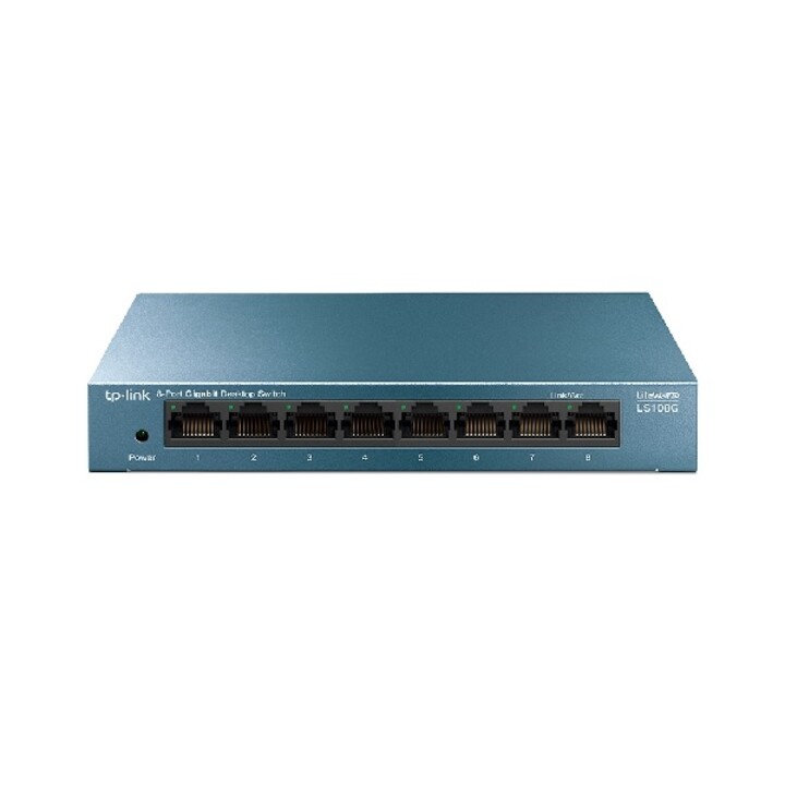 Switch non administrable TP-Link LS108G Litewave 8P Giga, boîtier métallique, sans rack