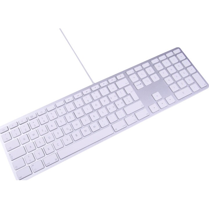 USB-LMP-Tastatur mit Ziffernblock, silber, französisches Layout (AZERTY)