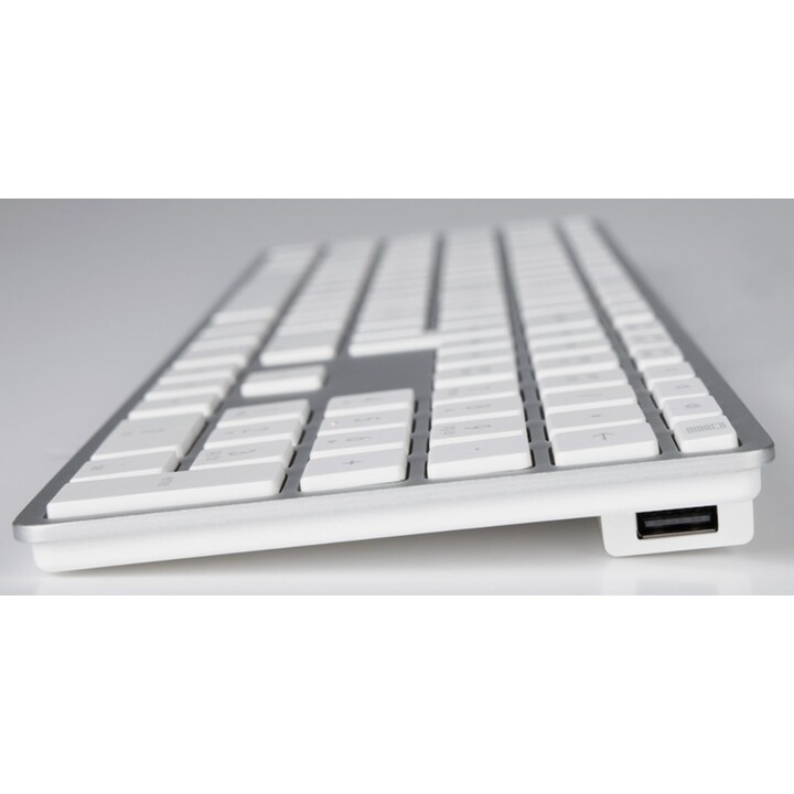 Tastiera USB LMP con tastierino numerico, colore argento, Germania