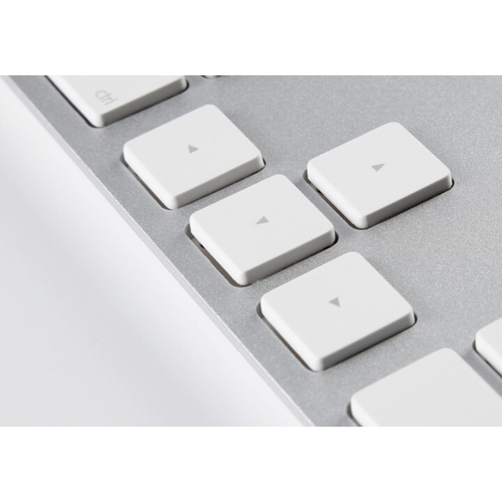 Teclado USB LMP con teclado numérico, color plata, Alemania