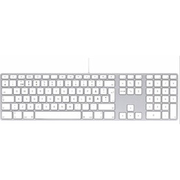 LMP USB-Tastatur mit Ziffernblock, silberfarben, Schwedisch