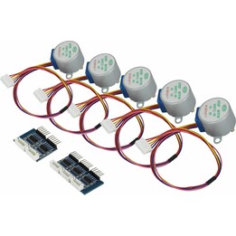ALLNET 4duino moteur pas à pas, paquet de 5, 5 volts. Inclut le pilote.