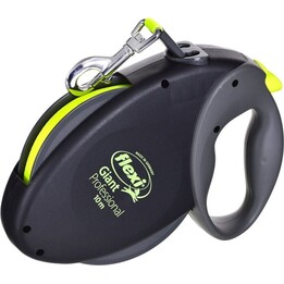 Flexi Giant Professional Retractable Leash, 10 m, size L, for dogs up to 50 kg, Black/Neon