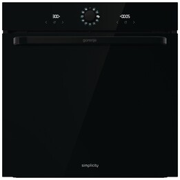 Gorenje BOS67371SYB, Hocheffizienter Multifunktionsbackofen mit Premium-Design und einfacher Reinigung, Schwarz