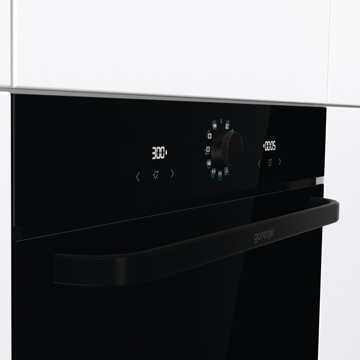Gorenje BOS67371SYB, Four multifonction à haut rendement avec design haut de gamme et nettoyage facile, Noir