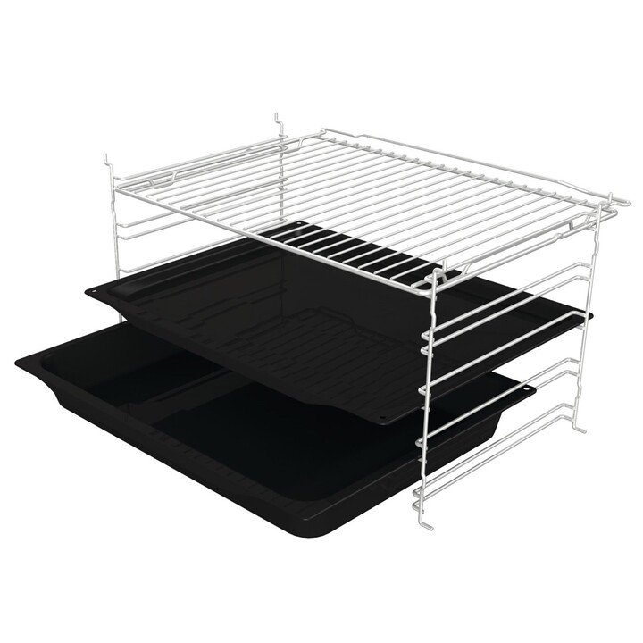 Gorenje BOS67371SYB, Hocheffizienter Multifunktionsbackofen mit Premium-Design und einfacher Reinigung, Schwarz