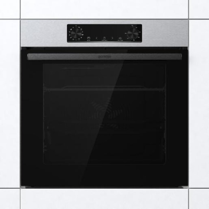 Gorenje BOSB6737E06X, Multifunktions-Elektrobackofen mit großem Innenraumvolumen und ergonomischer Bedienung, Edelstahl
