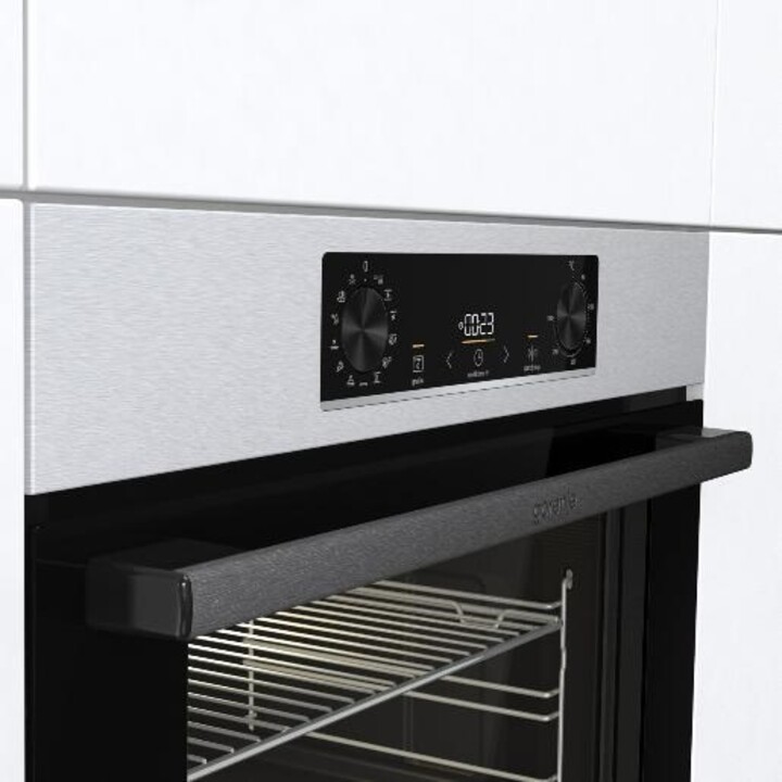 Gorenje BOSB6737E06X, Multifunction electric oven with large internal volume and ergonomic control, Stainless Steel