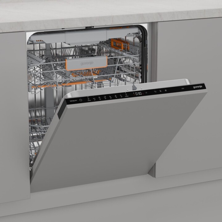 Gorenje GV673C65, Lavavajillas bajo encimera para 16 cubiertos con programas de lavado avanzado, Blanco