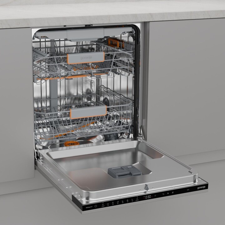 Gorenje GV673C65, Under-counter dishwasher for 16 place settings with advanced washing programs, White