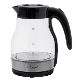 Maestro MR-061-BLACK hervidor eléctrico de vidrio 1,7 l negro