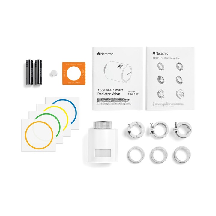 Válvula termostática para radiador Netatmo NBU-NAV-EU. Adequada para uso interno.