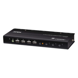 Aten 4-Port USB 4K HDMI KVMP-Switch mit USB-Peripheriegeräteunterstützung