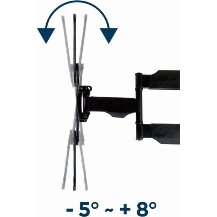 Gembird Wm-55st-01 TV-Wandhalterung 32–55 Zoll, VESA 400, max. 32 kg, Schwarz