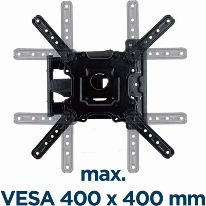 Gembird Wm-55st-01 TV-Wandhalterung 32–55 Zoll, VESA 400, max. 32 kg, Schwarz