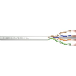 CAT 6A U-UTP patch cable, raw, 100m length, box, AWG 26/7, LSZH, Sx, gray