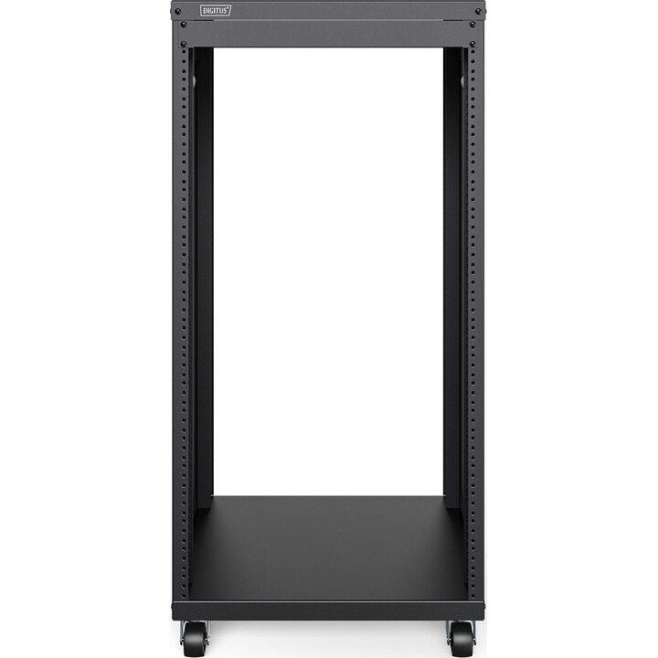 Quadro Digitus AVS 21UA, 1000 x 507 x 460 mm, furos roscados, rodas, preto