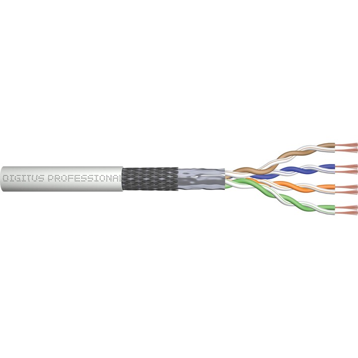 CAT 5e SF-UTP patch cable, 305 m, box, AWG 26/7, PVC, simplex, gray