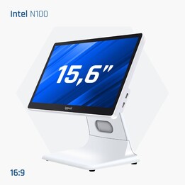 Iggual AIO N100 IGG319628 17" FHD Touch Intel N100 8GB DDR4 128GB SSD 8xUSB W10 IoT White