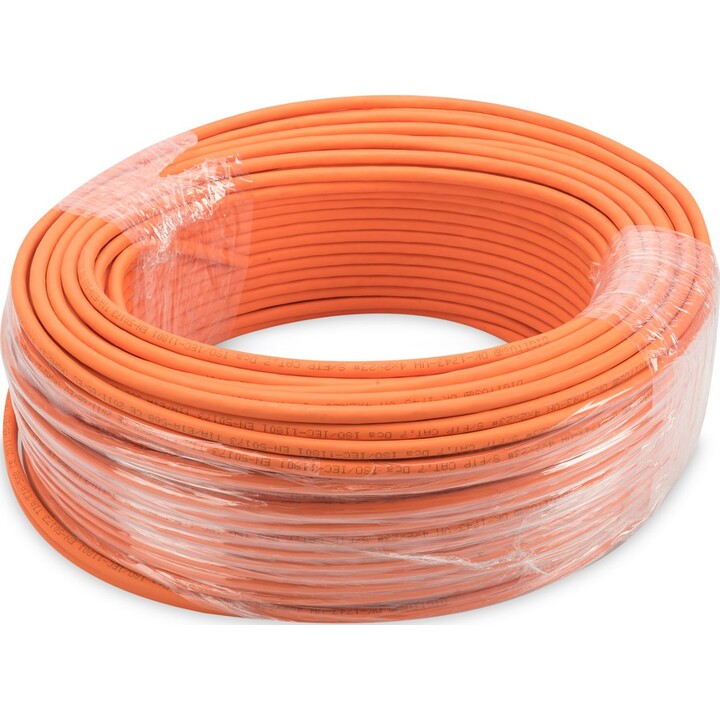 Digitus CAT 7 S-FTP Datenkabel - Installationskabel, 1200 MHz DCA (EN 50575), AWG 23/1, 100 m Ring, Sx, Orange