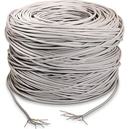 Nanocable CAT5e Cable de red RJ45 UTP rígido AWG24 gris 305m