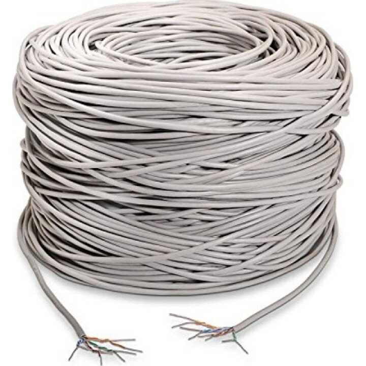 Nanocable CAT5e RJ45 UTP solid network cable AWG24 grey 305m