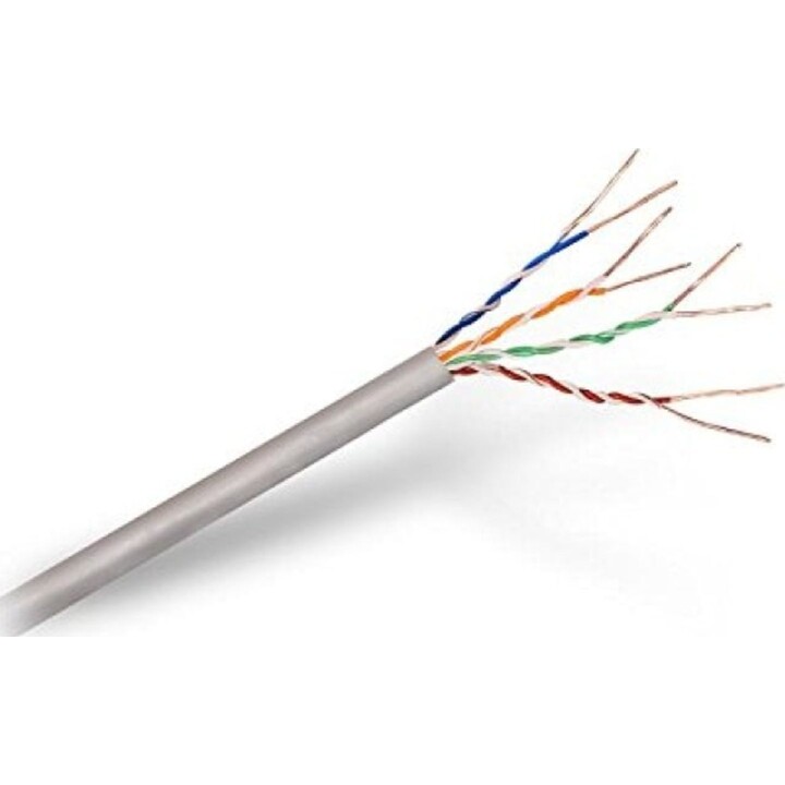 Nanocable CAT5e Cable de red RJ45 UTP rígido AWG24 gris 305m