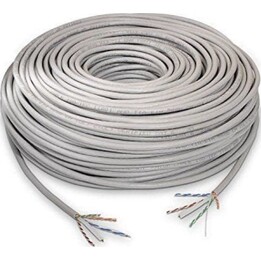 Nanocable RJ45 Cat.6 UTP rigide AWG24 câble réseau gris 100 m