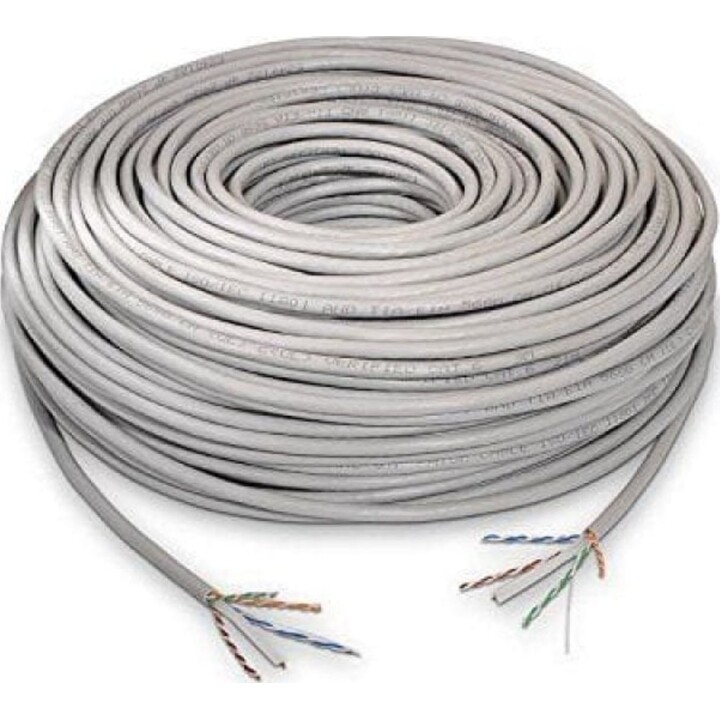 Nanocable RJ45 Cat.6 UTP rigid AWG24 network cable grey 100 m