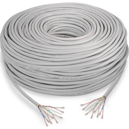 Nanocable Cavo di rete RJ45 Cat.5e UTP flessibile AWG24 Grigio 305m