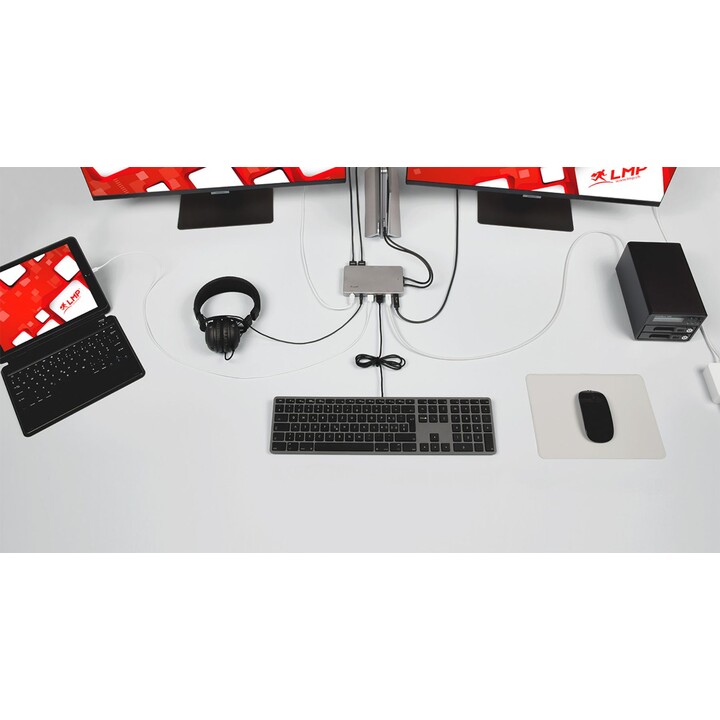 LMP Bluetooth Tastatur für Mac und iOS Geräte mit 110 Tasten (ISO)