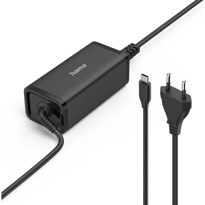 Hama 00200024 100W USB-C Power Delivery chargeur portable compact noir