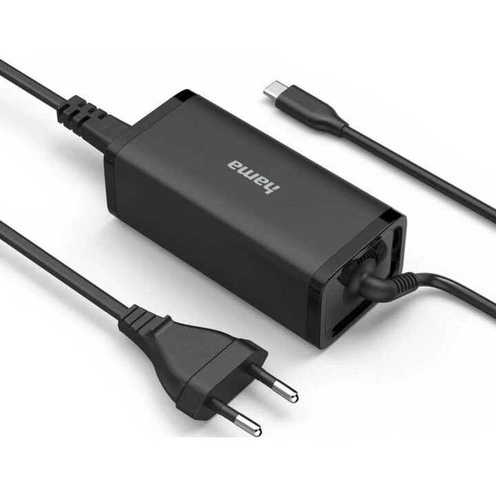 Hama 00200024 100W USB-C Power Delivery chargeur portable compact noir