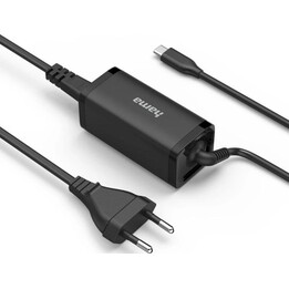 Hama 00200022 Carregador universal USB-C PD para computador portátil de 45 W Preto
