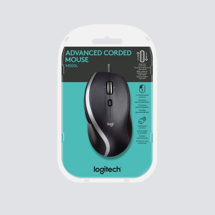 Mouse Logitech M500s Advanced Corded Black (910-005784)