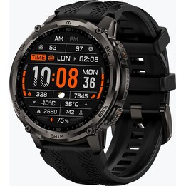 Kospet Tank T4C Preto com bracelete preta Ecrã AMOLED de 1,5 polegadas Resistência de 5 ATM - Relógio inteligente