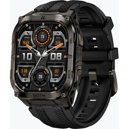 Kospet Tank M4C Noir avec bracelet noir et GPS double bande Résistance de qualité militaire - Montre intelligente
