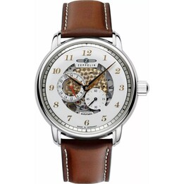 Zeppelin New Captain's Line Automático 42mm Marrom
