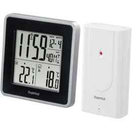 Stazione meteorologica Hama con display digitale, per interni ed esterni, bianca